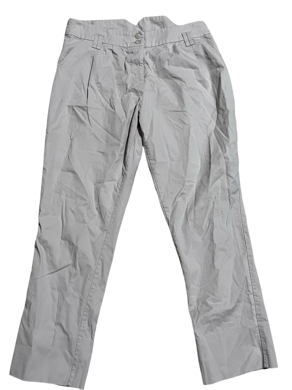 Topshop Light Tan Straight-Leg Women's Pants